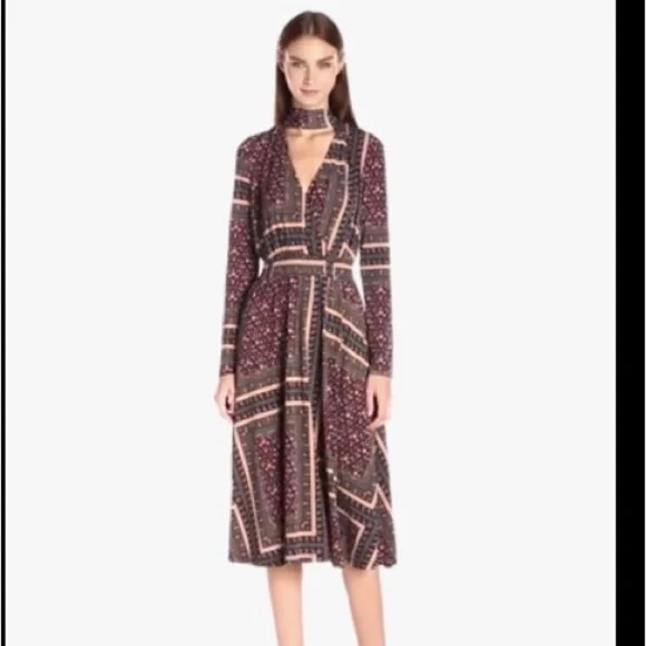 Bcbg generation boho fall midi dress - Picture 2 of 6